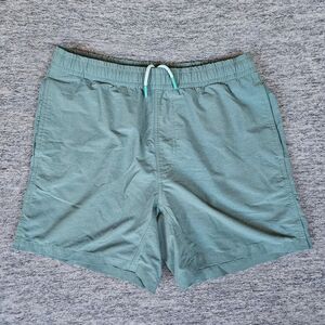 MYLES Make Moves Everyday Shorts Mens Size Large Long Teal Drawstring Gym 6"
